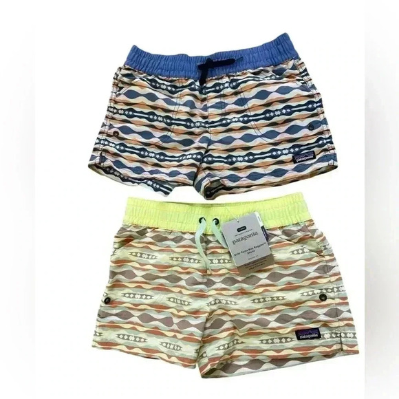 Bundle PATAGONIA COSTA RICA BAGGIES SHORTS GIRLS Bundle 2 Pair Size Girls Large - Picture 1 of 11